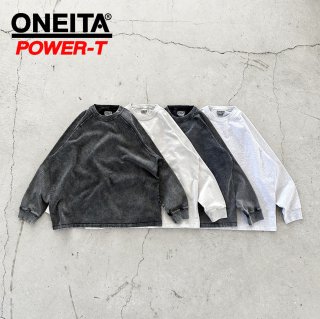 【ONEITA POWER-T/オニータ パワーティー】 Super heavy weight Chemi wash L/S tee