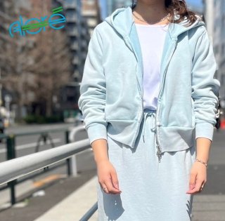 Alore/ Chemi-wash zip hoodie
