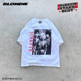 BLONDIE MONOTONE PHOTO with RED LOGO S/S tee 