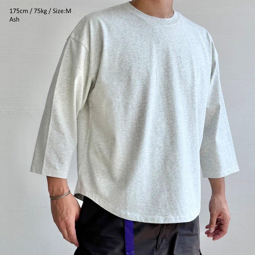 Round hem 4/5 Tee | シンプルTシャツ - DIAMONDHEAD Official