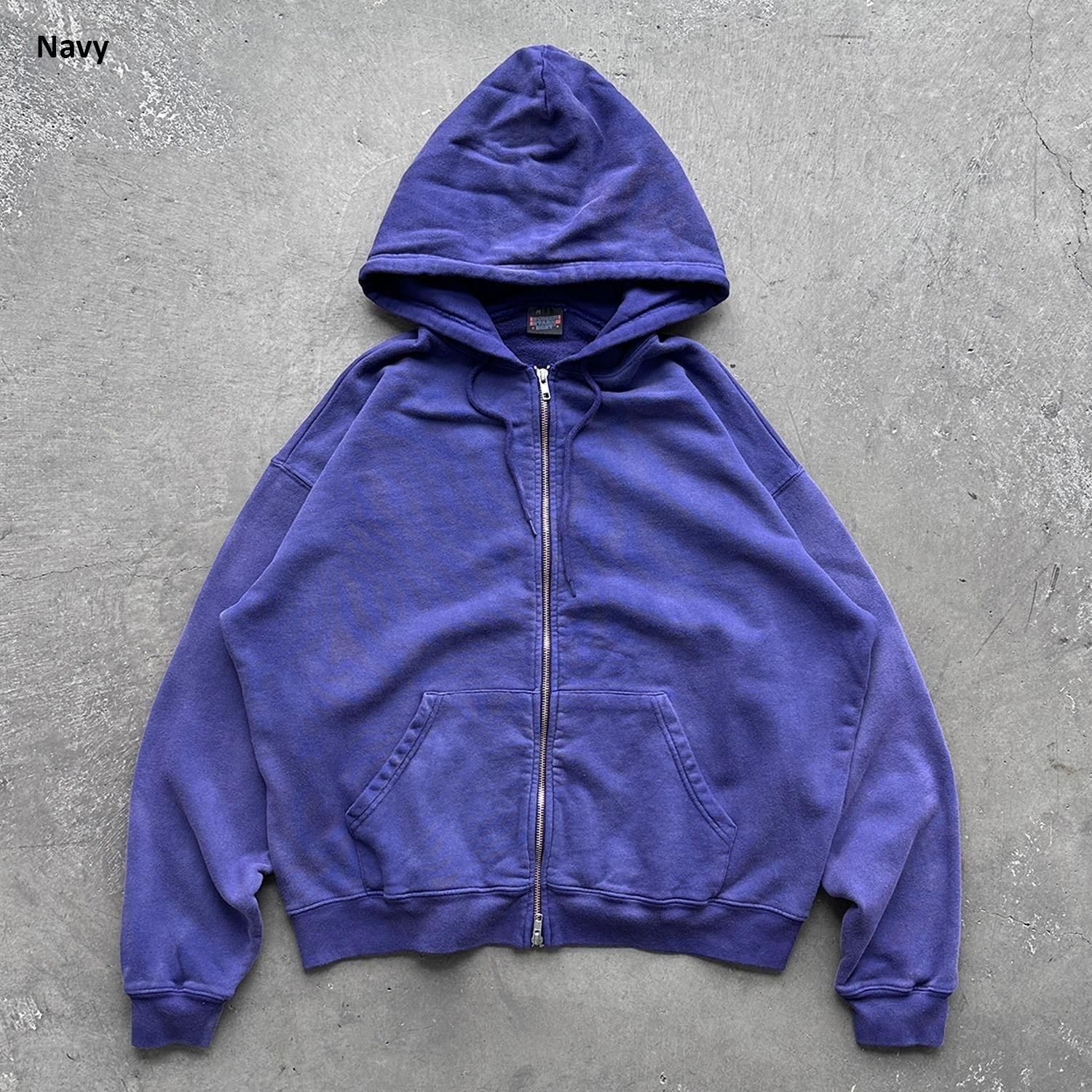 サンバーンドフルジップフーディ | ヴィンテージスタイル