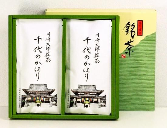 川崎大師銘茶 千代のかほり 2袋箱入 - 川崎大師銘茶老舗 川崎京香園 川崎大師銘茶 千代のかほり 2袋箱入 - 川崎大師銘茶老舗 川崎京香園