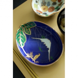 【在庫限りSALE有田焼】富士絵なす型小皿