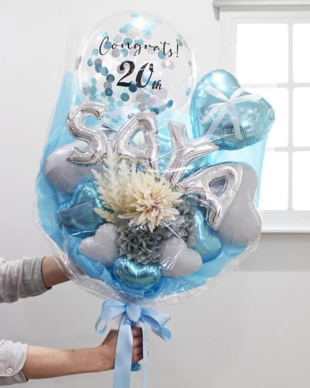 成人式 卒業式 誕生日プレゼント バルーンギフト オーダー バルーンブーケ