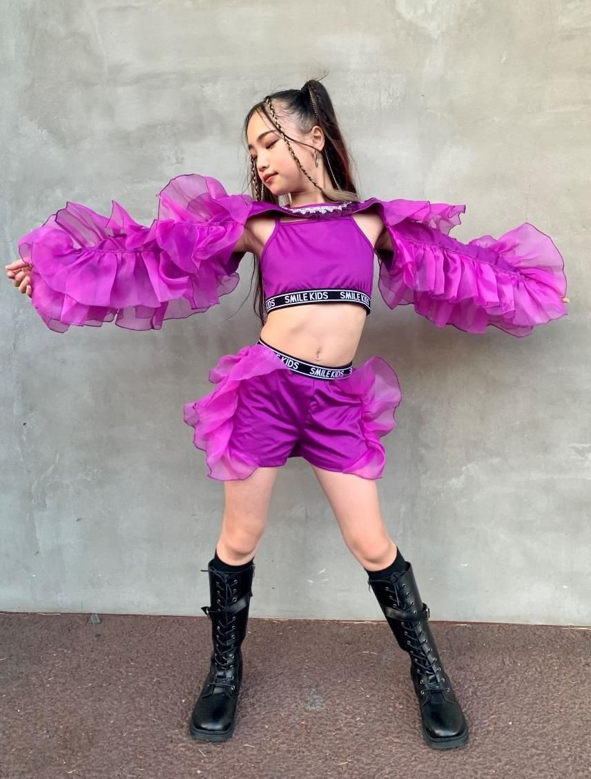 キッズ ダンス衣装 セットアップ ガールズ ヒップホップ かっこいい