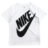 【NIKE】BIGフューチュラ 半袖Tシャツ (96-122cm) WH/BK