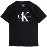 【Calvin Klein】大文字ロゴ半袖Tシャツ (128-170cm) BK
