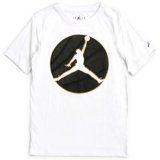 【JORDAN】サークルジャンプマン ゴールドライン Tシャツ (128-170cm) WH