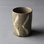 北川タケシ レア オブジェ 置物 陶器 鳥 犬