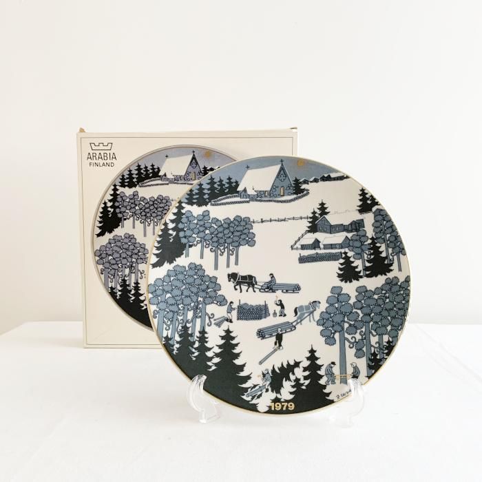 Arabia クリスマスイヤープレート 1979 箱付き - Freluga