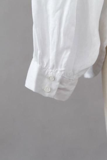 Gauze# ]ガーゼ ダブルフリルカラーアンティークブラウス - tumugi