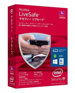 外箱傷/凹みあり】McAfee LiveSafe 1ユーザー/3年版 ダウンロード版