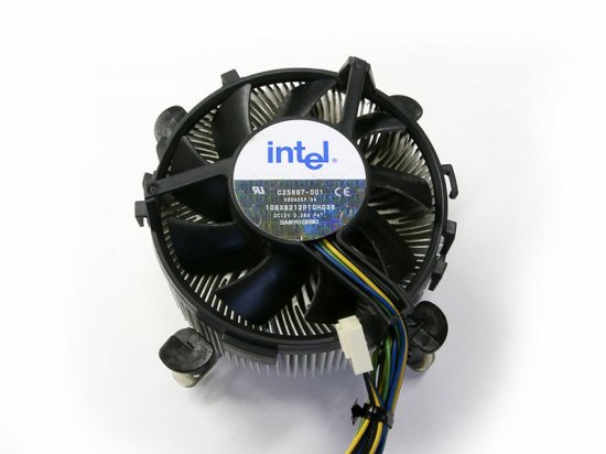 C25697-001 Intel純正 CPUファン LGA775 4穴ピッチ 70mm/70mm【中古