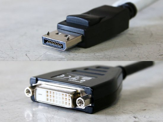 43N9160 Lenovo純正 DisplayPort DVI-D 変換ケーブル 約10cm【中古】 -  プリンター、サーバー、セキュリティは「アールデバイス」