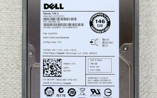 061XPF DELL 146GB 2.5インチ/SAS/15000rpm Seagate Savvio 15K