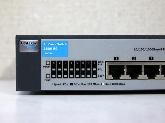 超爆安 HP ProCurve Switch 1800-8G J9029A 10/100/1000BASE-T *8ポート ルーター・ネットワーク機器