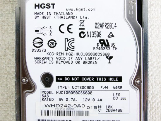 N8150-332 NEC 増設用900GB HDD 2.5型SAS 10000rpm ホットプラグ対応 マウンタ付き【中古】 -  プリンター、サーバー、セキュリティは「アールデバイス」
