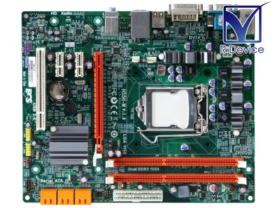 H55H-M ECS MicroATX マザーボード Intel H55 Express/LGA1156【中古