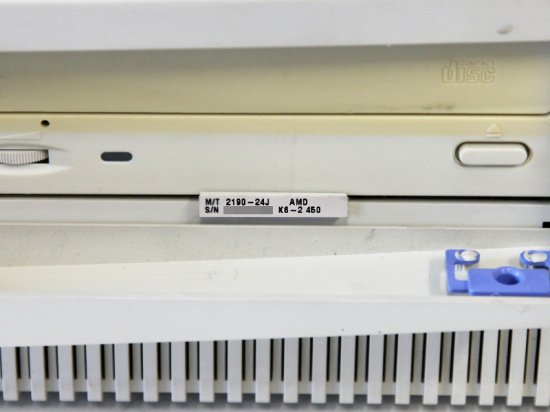 Aptiva E 24J 2190-24J IBM K6-2 Processor  450MHz/64MB/3.2GB/CD-ROMドライブ/HDD初期化済み【中古】 - プリンター、サーバー、セキュリティは「アールデバイス」