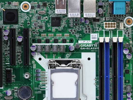 GIGA-BYTE Technology GA-6LASV1 Rev. 1.1 NEC Express5800/GT110f用 Intel C224  Chipset/LGA1150【中古マザーボード】 - プリンター、サーバー、セキュリティは「アールデバイス」