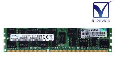 712383-081 HPE 16GB DDR3-1866 PC3-14900R ECC Reg 1.5V 240pin Samsung  M393B2G70QH0-CMAQ8【中古メモリ】 - プリンター、サーバー、セキュリティは「アールデバイス」