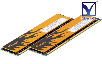 W3U1600HQ-4G/N Elixir Memory 8GB (4GB *2) DDR3-1600 PC3-12800 non-ECC  Unbuffered 240pin【中古メモリ】 - プリンター、サーバー、セキュリティは「アールデバイス」