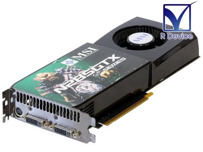 MSI GeForce GTX 285 TV-out/Dual Link DVI-I *2 PCIe 2.0 x16  N285GTX-T2D1G-OC【中古ビデオカード】 - プリンター、サーバー、セキュリティは「アールデバイス」