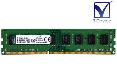 KVR16LN11/8 Kingston 8GB DDR3L-1600 PC3L-12800 non-ECC Unbuffered 1.35/1.5V  240-Pin【中古メモリ】 - プリンター、サーバー、セキュリティは「アールデバイス」