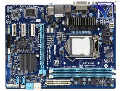 GA-B75M-D3V-JP 1.0 GIGA-BYTE microATX マザーボード Intel B75 Express Chipset/ LGA1155【中古マザーボード】 - プリンター、サーバー、セキュリティは「アールデバイス」