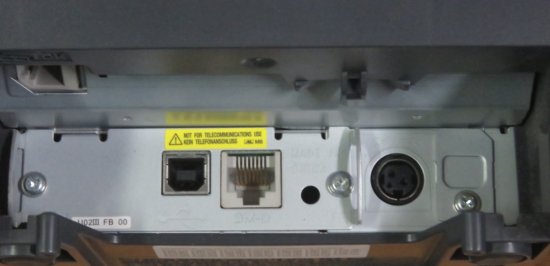 旧モデル エプソン サーマルレシートプリンター/80mm・58mm(紙幅可変)/USB/ホワイト/電源本体内蔵 TM-T20U131