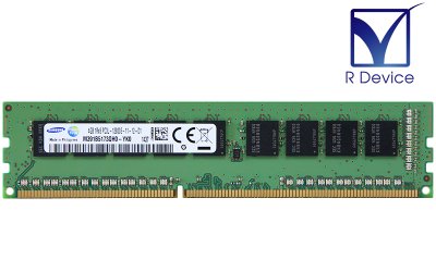 M391B5173QH0-YK0 Samsung 4GB DDR3-1600 PC3L-12800E ECC Unbuffered 1.35V  240-Pin【中古メモリ】 - プリンター、サーバー、セキュリティは「アールデバイス」