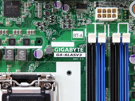 GA-6LASV3 Rev. 1.1 HT-A GIGA-BYTE Technology マザーボード Intel C224  /LGA1150/HA8k /RS110 AM/BM 対応【中古】 - プリンター、サーバー、セキュリティは「アールデバイス」