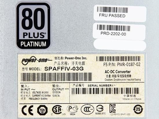 PWR-0187 F5 BIG-IP 4000 Series 等用 冗長電源ユニット Power