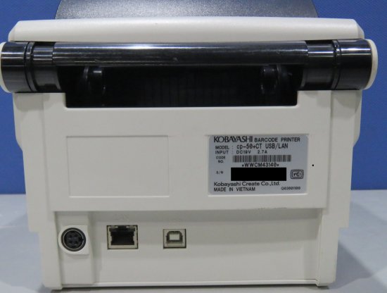KOBAYASHI 小林クリエイト cp-50 4インチバーコードラベルプリンタ USB/LAN カッター付き (商品説明文をお読みください)【中古】  - プリンター、サーバー、セキュリティは「アールデバイス」