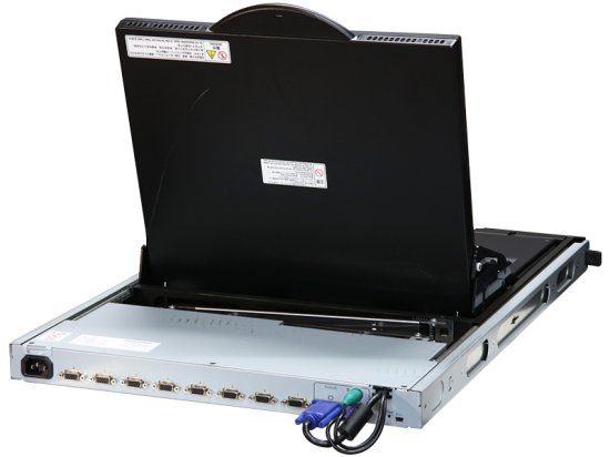 N8143-106 NEC Corporation 17型 LCD コンソールユニット 8-Server キーボード/マウス付属 1U  ブラック【中古】 - プリンター、サーバー、セキュリティは「アールデバイス」