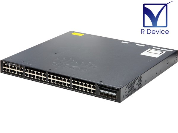 WS-C3650-48PS-E V03 Cisco Systems SFP *4/10/100/1000 PoE+ *48/電源ユニット  *2/03.06.03E 初期化済【中古】 - プリンター、サーバー、セキュリティは「アールデバイス」