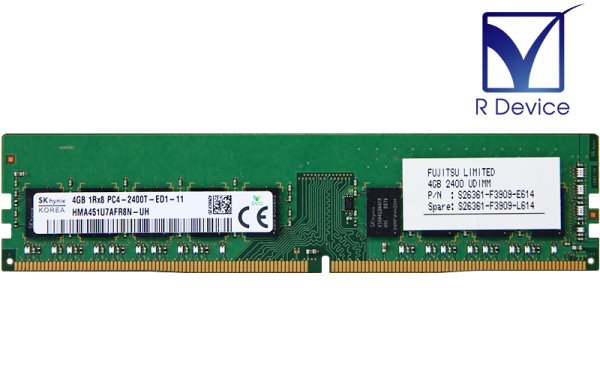 S26361-F3909-E614 ٻ 4GB DDR4-2400 PC4-19200T ECC Unbuffered 1.2V 288-Pinš