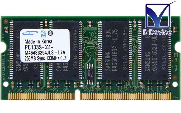 M464S3254JLS-L7A Samsung Semiconductor 256MB PC133 non-ECC Unbuffered 144-Pin SO-DIMMš