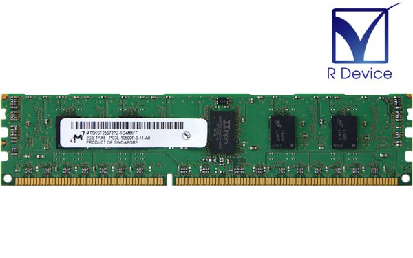 MT9KSF25672PZ-1G4M1FF Micron 2GB DDR3-1333 PC3-10600R ECC Registered 1.35V  240-Pin【中古】 - プリンター、サーバー、セキュリティは「アールデバイス」