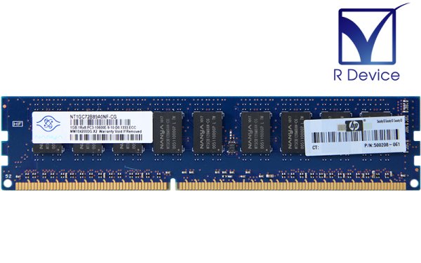 500208-061 HP 1GB DDR3-1333 PC3-10600E ECC 1.35V 240-Pin Nanya NT1GC72B89A0NF-BEš