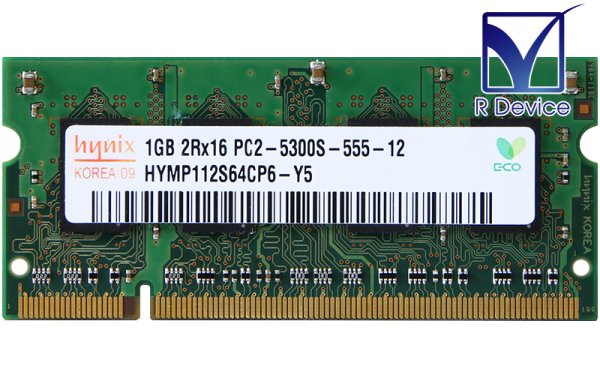 HYMP112S64CP6-Y5 SK hynix 1GB DDR2-667 PC2-5300S non-ECC Unbuffered 1.8V 200-Pin SO-DIMMš