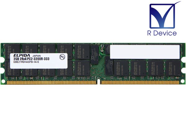 EBE21RD4AGFB-4A-E Elpida Memory 2GB DDR2-400 PC2-3200R ECC