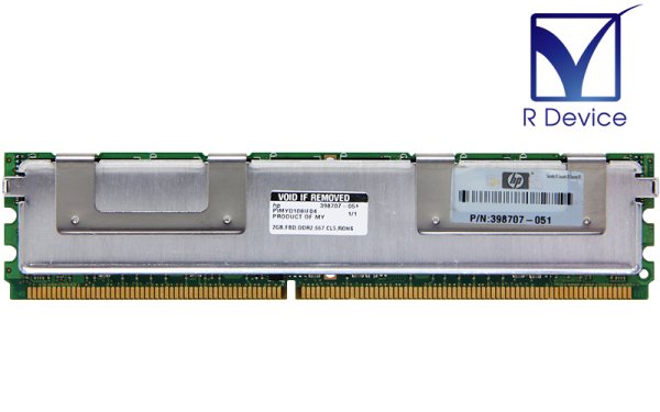 398707-051 Hewlett-Packard Company 2GB DDR2-667 PC2-5300F ECC Fully Buffered 1.8V 240-Pinť