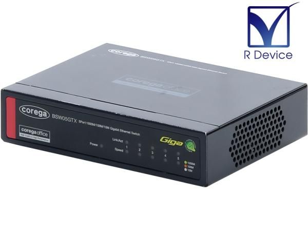 CO-BSW05GTX Corega 法人向 5ポート Giga 電源内蔵 スイッチング