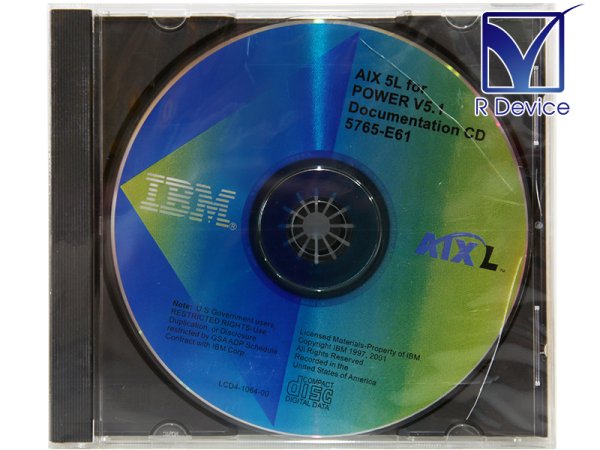 LCD4-1064-00 IBM AIX 5L for POWER 5.1 5765-E61 ɥơ Ѹ CD-ROM̤ʡ