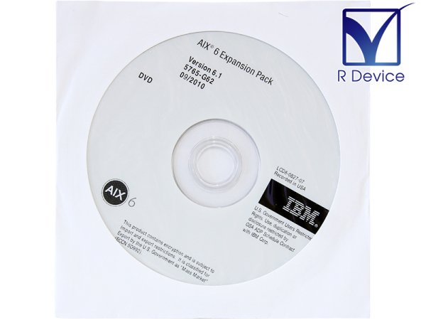 LCD8-0827-07 IBM Corporation AIX 6 Expansion Pack V6.1 DVD-ROM版 5765-G62 09/2010【未開封品】