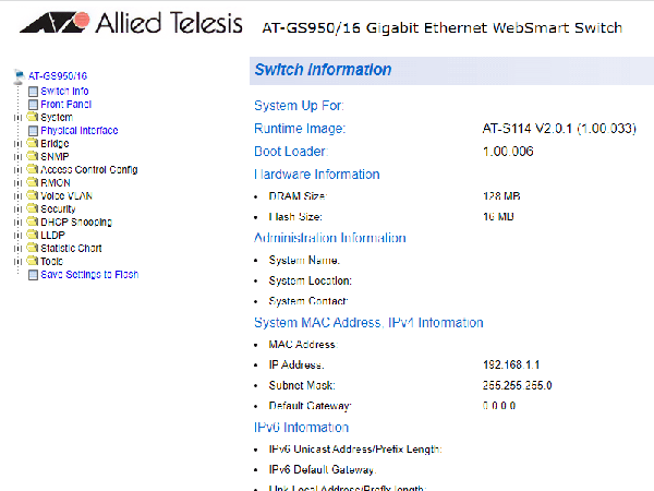 AT-GS950/16 Allied Telesis 16ポート AT-S114 V 2.0.1 ラック AT-GS950/16 Allied Telesis 16ポート AT-S114 V 2.0.1 ラック