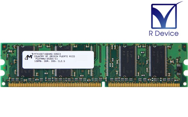 MT4VDDT1664AG-335C3 Micron 128MB DDR-333 PC-2700 non-ECC Unbuffered 2.5V 184-Pinš