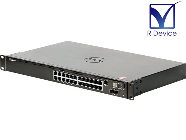 E04W001 Dell Networking N2024 1000Mb RJ-45 *24/10GbE SFP *2 Version 6.7.1.8 初期化済【中古】