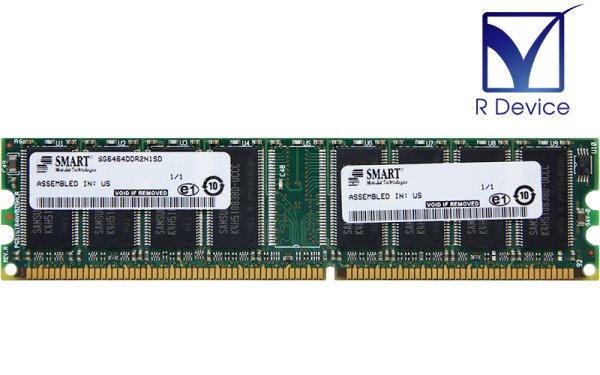 SG6464DDR2N1SD SMART Modular 512MB DDR-400 PC-3200 non-ECC Unbuffered 2.6V 184-Pinš